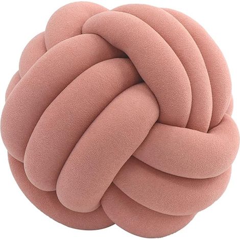 Oreiller de boule de noeud, coussin en peluche, coussin tissé décoratif, oreiller de noeud pour berceau, bureau de voiture de canapé
