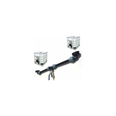 Kit de connexion de réservoir IBC, raccord tandem pour 2 connexions de réservoir, adaptateur de réservoir pour la maison et le jardin - Crezuo (1/4)