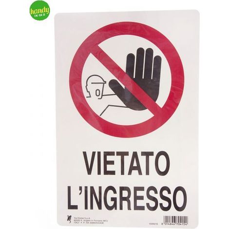 Cartello 3M vietato ingresso 30 x 20 cm