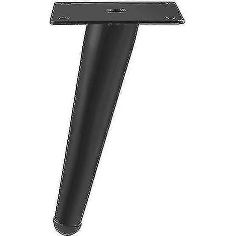 Un ensemble de meubles avec pieds de support fuselés pour le canapé, la table et le meuble TV (noir mat, 25 cm). (1/5)