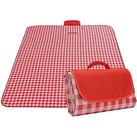 Couverture de pique-nique 200 x 200 cm couverture de plage tapis de pique-nique couverture de camping tapis de plage extérieur imperméable anti-sable