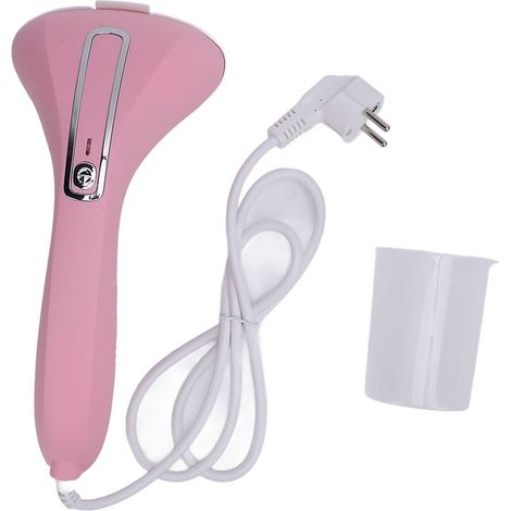 Fer à repasser vapeur main vêtements 1100W 100ml – Portable machine vapeur tissu défroissage maison voyage rose, repassage (1/3)