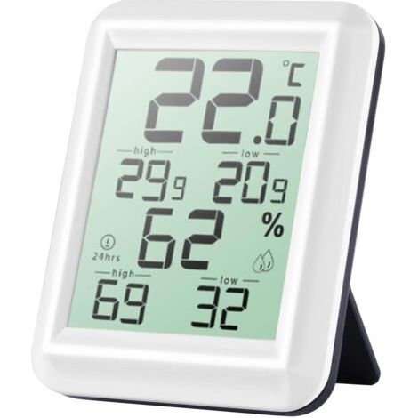 Mini Thermomètre Intérieur et Hygromètre - Haute Précision - ℃/℉ Commutable - Indication du Niveau de Confort