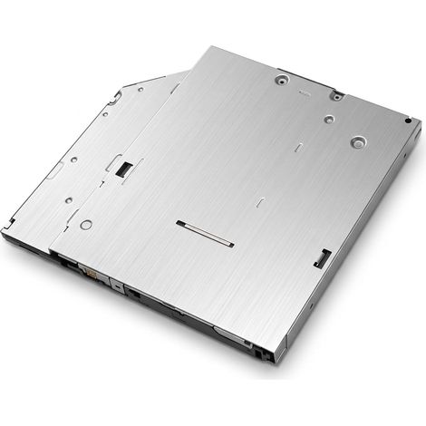 Enregistreur de CD DVD de Remplacement, Lecteur de Graveur de CD DVD Série SATA Slim pour Ordinateur Portable, Lecteur de Graveur de CD DVD en Alliage D'aluminium (9,5 mm) (1/5)
