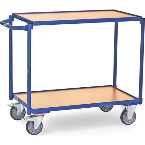 Fetra Tischwagen mit Holzwerkstoffplatten 2 Etagen 1020x500x830mm Außenmaße (1/3)
