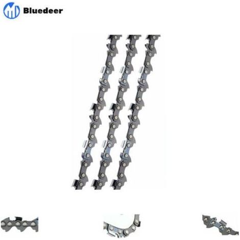 Lot de 3 Chaîne de tronçonneuse 3/8"LP 52 maillons 1,1mm 35cm Faible Rebond Compatible avec Bosch AKE 35 S AKE 35-19 S, Einhell, Husqvarna, Makita, Dolmar, Oregon et autres F (1/5)