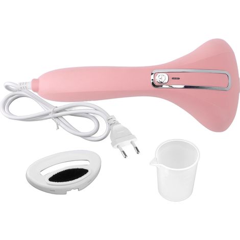 Eosnow Hängende Bügelmaschine, professionell, schnelles Aufheizen, effizient, sicher, verhindert Verbrühungen, Dampfbügeleisen für Faltenentfernung, Rosa, EU-Stecker, 220 V