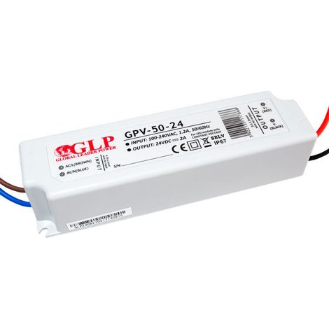 Fuente De Alimentación Estanca 24V DC - 50W  - IP67 - GLP