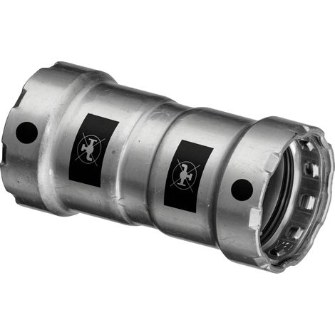 VIEGA 4215 Manicotto Con Battente Femmina/Femmina Dn32 In Acciaio A Pressare - 694784