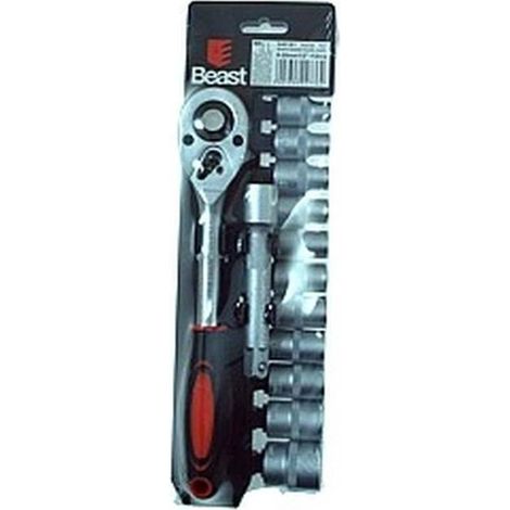 Clés à Douille 8-24 mm 1/2'' - Acier - Norme CV 12X - Polyvalence et Précision - Robuste et précis - Beast