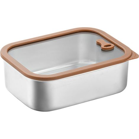 Sac à lunch en acier inoxydable, étanche, avec fermeture hermétique, idéal pour organiser ses repas au travail, à l'école, en pique-nique ou en voyage.-AquaForge (1/5)