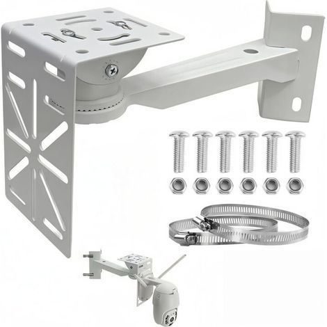 Support Polyvalent d'angle pour Caméra Extérieure, Idéal pour Une Surveillance Efficace en Extérieur (1/5)