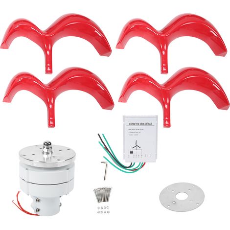 Éolienne 4 pales type gourde, générateur 400W 24V, pièces pour système solaire, kit montage DTHL400W (1/5)