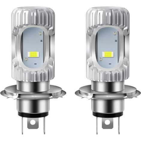 2 pièces HS1 Ampoule H4 Phares de Moto CSP 1860 SMD PX43t 35/35W Phares à Faisceau Haut/Bas 2000LM 6500K DC 9-80V (1/4)