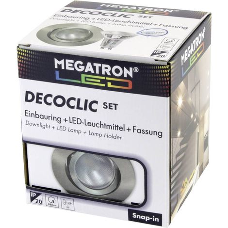 Megatron MT75403 Lampada da incasso LED (monocolore) GU10, GU5.3 4.5 W Ferro (spazzolato)