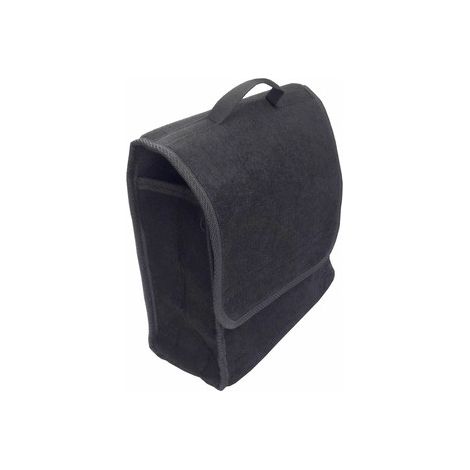 Organizer-Tasche für den Kofferraum mit Klettverschluss, schwarz, 29 x 14 x 36 cm
