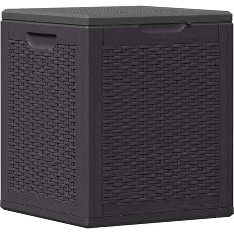 Maison Exclusive - Baule da Giardino 90 L Nero in Rattan PP