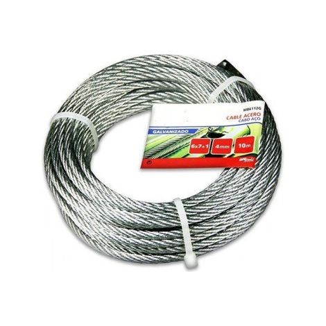 CABLE ACERO SIRGA 6X7+1 - 2MM ACERO GALVANIZADO - BRINOX