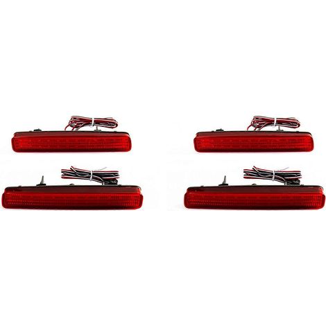 4 feux arrière à réflecteur LED pour pare-chocs de voiture, feux stop pour Toyota NOAH VOXY 80 Pruis 40() (1/2)