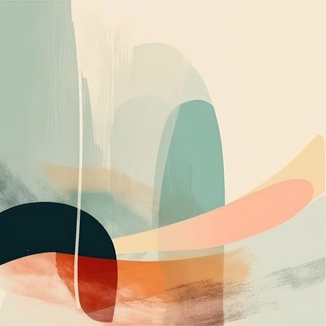 Papier peint panoramique - Abstrait - 130 cm x 130 cm (1/2)