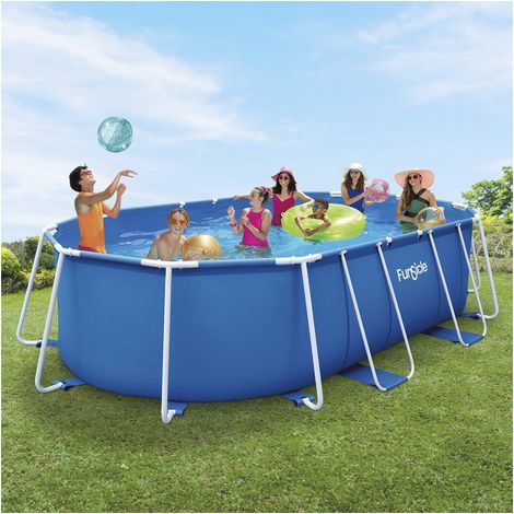 Piscine tubulaire Ovale "Tina" - 4,24 x 2,50 x 1 m