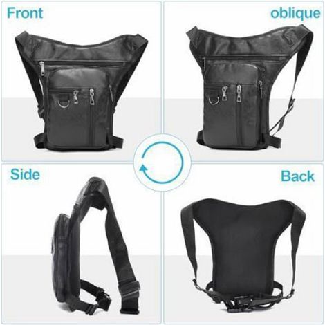 Sacoche Cuisse - Sac Tactique Pour Moto - Compatible Voyage Camping Équitation - 1 Pièce (1/5)