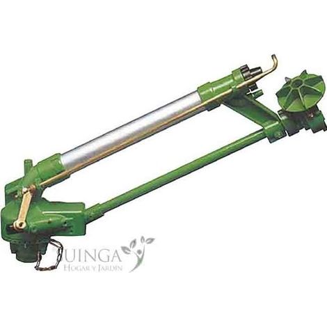Agrar-Sprinkler Mercury Metall mit Flansch. Einstellbarer Bewässerungswinkel. Reichweite 24 bis 46 m. Impuls-Sprinkler, Bewässer