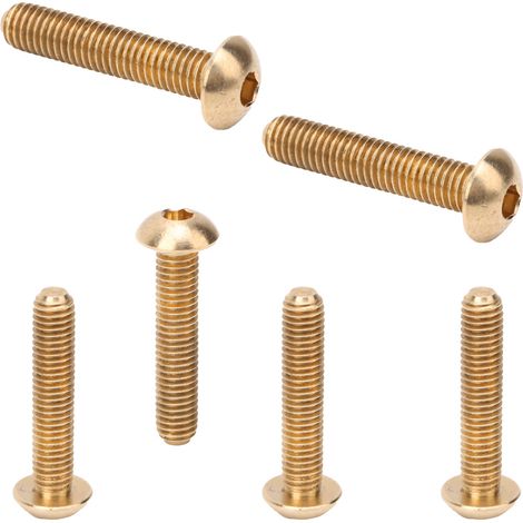 50 runde Innensechskantschrauben aus Kupfer, M5x25 mm, Befestigungselemente für Industriewerkzeuge, 50er-Packung (1/5)