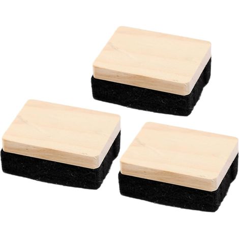 3 Pièces Gomme Effaçable à Sec pour Tableau Noir, Petite Efface Craie pour Ardoise, Léger, Nettoyage, Bureaux et Centres de Formation (1/5)