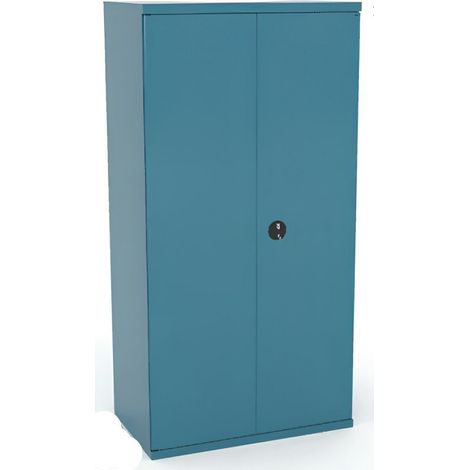 [JAMAIS UTILISE] Armoire Haute d'Atelier HECO 2 Portes H1980xL1000xP490mm Sans Tablettes Bleue - 159 (1/5)