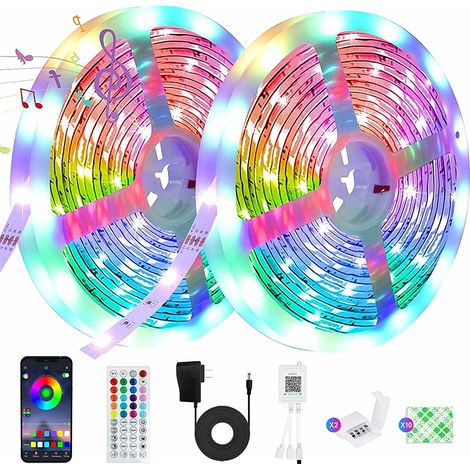Bande lumineuse LED - LED multicolores RGB 5050 - 10 m (1/4)