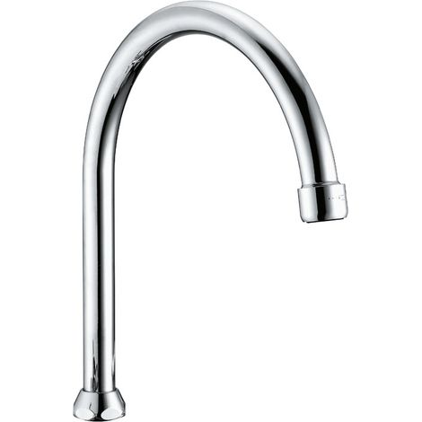 Schläfer 67081-C  Canna di Ricambio Rubinetto Cucina, Girevole a U, Ghiera 3/4" (Ø 24,9mm) x 20cm, Compatibile con Aeratore NEOPERL Anticalcare Risparmio Acqua M22 (incluso) (1/5)