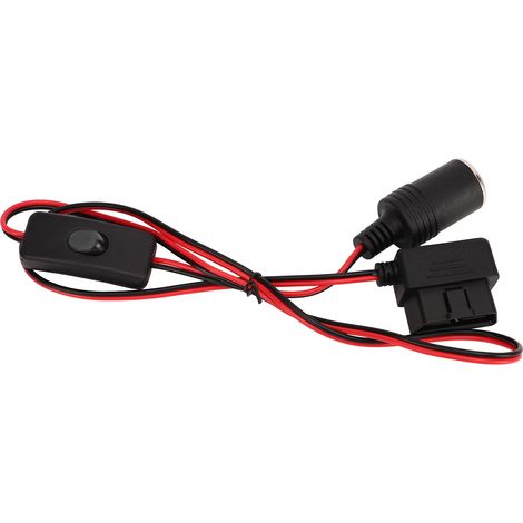 Prise allume-cigare OBD2 16 broches, étanche, Protection contre les surintensités, connecteur femelle, adaptateur d'alimentation pour équipement de voiture