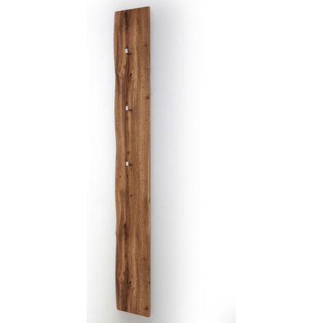 Vestiaire finition laquée coloris chêne wotan - Longueur 27 x Hauteur 196 x Pronfondeur 2 cm -PEGANE-