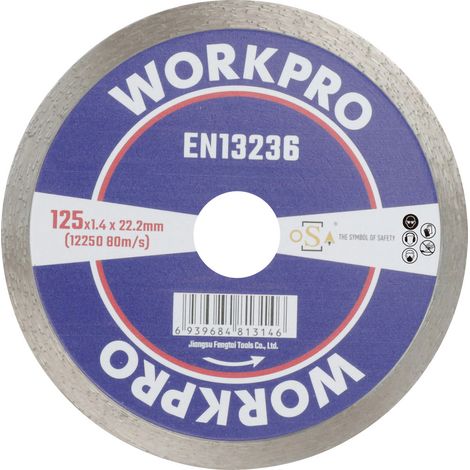 WorkPro GSOSCR-2 Diamanttrennscheibe 125 mm 1 St. Keramik, Porzellan, Marmor, Mauerwerk, Glas, Kalk (1/2)