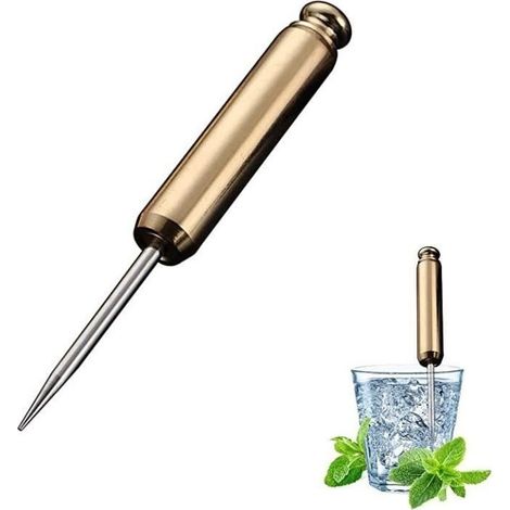 Tool Of Pic to Ice, Tool of Cocktail of ice cubes of Style Japanese stainless steel, Camping, Bars, Kitchen (1/4)