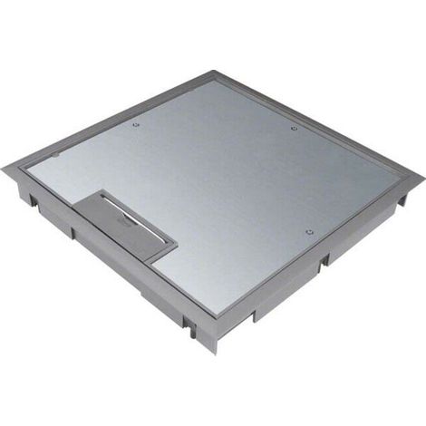 [NEUWERTIG] B-Ware Tehalit Klappdeckel Rahmen Bodendose Q4 294x294mm Polyamid grau 5mm für 8 Dosen (1/2)