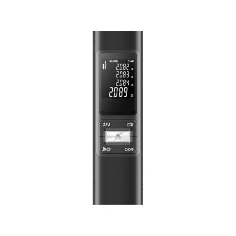 Télémètre laser rechargeable USB 40 m, avec réticule de visée et niveau électronique intégré, batterie 500 mAh, haute précision pour chantier et bricolage