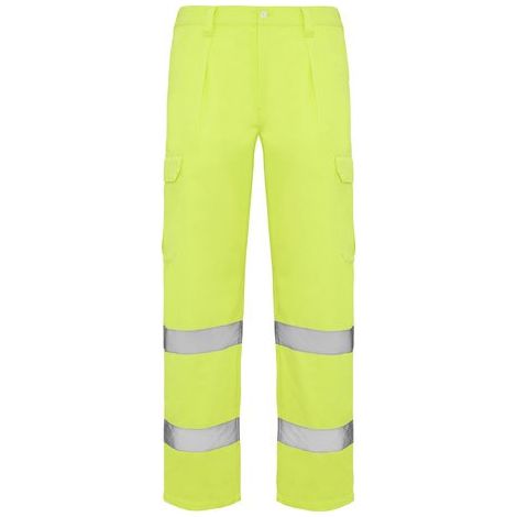 Pantalón industrial de alta visibilidad amarillo flúor ALFA ROLY 52 Amarillo fluor