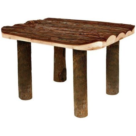 Abri et plateforme, chinchilla, bois d'écorce 30 × 22 × 25 cm