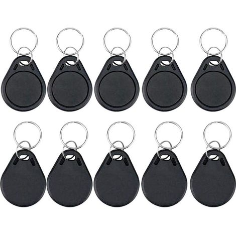 Waterproof ABS 13.56MHz 14443A NFC RFID Token Keyfob Tag Black