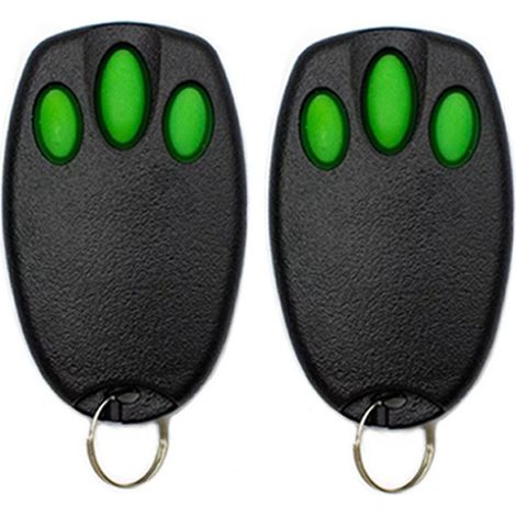 2 telecomandi universali per portoni e porte del garage – Compatibili con i sistemi Merlin, ForMerlin, E945, E945M, E950M, E943M – Funzione verde chiaro-lsw