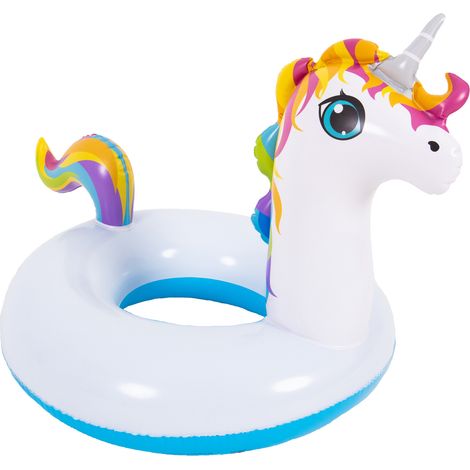 Flotador inflable de unicornio para piscina en el club de natación (1/5)
