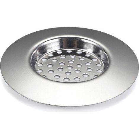 Crépine de vidange pour lavabo de salle de bain, panier filtrant en acier inoxydable pour baignoire et douche, attrape-cheveux pour sols de cuisine et de buanderie. (1/5)
