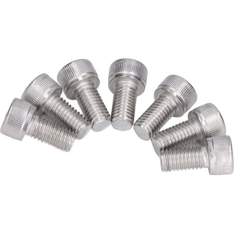 Vis à tête hexagonale creuse M8x20 en acier inoxydable A2-70, filetage gros DIN 912, pour fixation robuste et résistante à la corrosion.