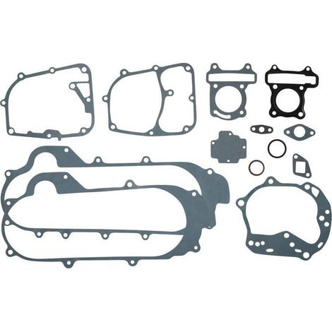 Dichtungssatz für 50-cm³-4-Takt-GY6-Rollermotoren – 12-teilig – Papier und Metall – Komplette Zylinder- und Kurbelgehäuseabdichtung – Für 10-Zoll-Räder