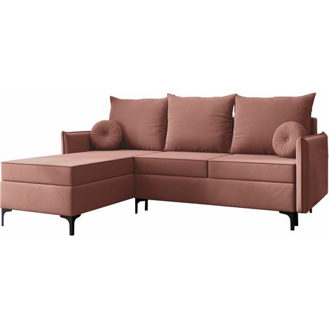 Sofá rinconero Clovis 112, Manila 29, Función de descanso, Almacenaje, 213x168x101cm, 0