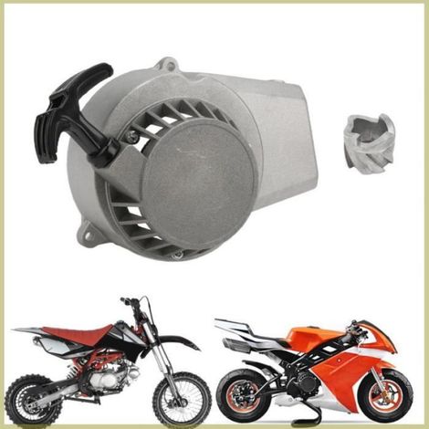 Démarreur à traction en alliage d'aluminium pour mini-vélo de poche 47cc 49cc 2 temps avec installation facile (1/4)