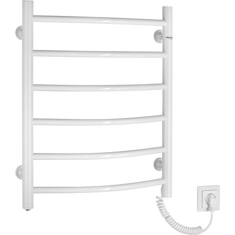 Radiateur sèche-serviettes électrique SUPE, 480x600mm, 148W, blanc (1/4)