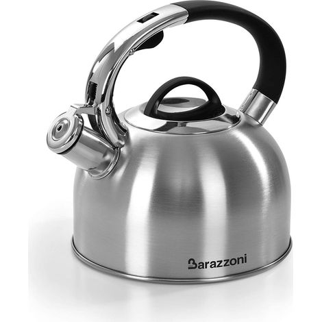 Bollitore 2,5lt, Acciaio inox 18/10 satinato, Adatto a tutti i piani cottura induzione compresa, Con fischio e beccuccio dosatore. (1/2)